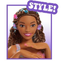 Brown barbie 12in deluxe styling head doll tye dye 2 thumb200