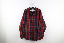 Duluth Trading Co Mens 3XL Relaxed Fit Untucked Collared Flannel Button ... - $44.50