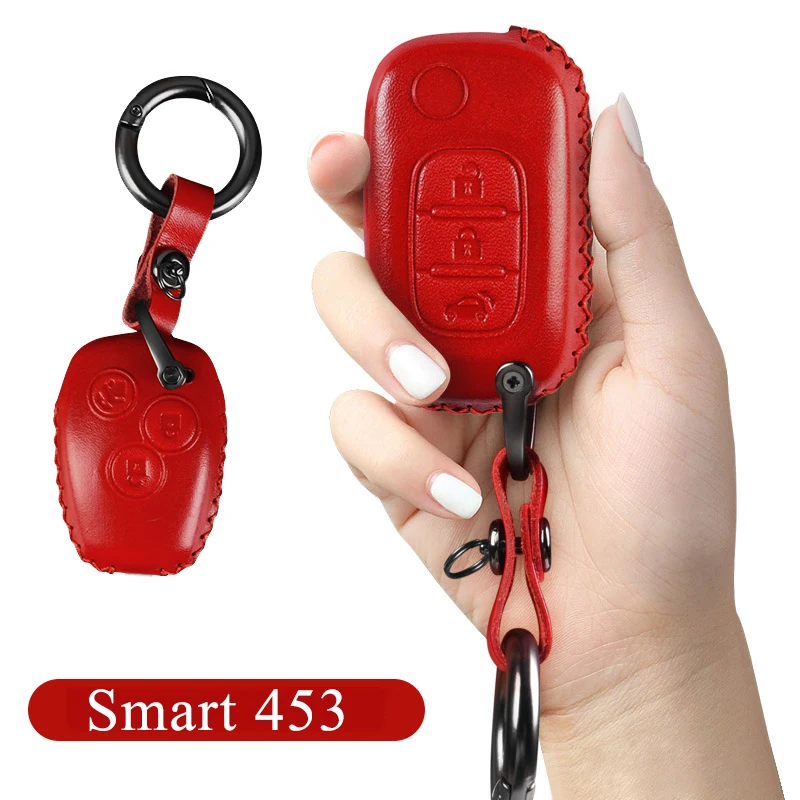 Er key case key decoration protective cover key chain for mercedes new smart 453 fortwo thumb200