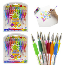 48 PC Scented Glitter Gel Pens Coloring Books Drawing Neon Metallic Scen... - $44.64