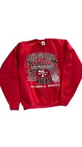 1989 San Francisco 49ers Superbowl Back to Back Champions Sweatshirt Vin... - $34.60