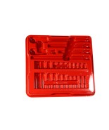 Snap-On Tools 3/8&quot; American 27pc General Service Socket Tray Only - RED ... - £14.07 GBP