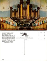 Utah(UT) Salt Lake City Temple Square Mormon Tabernacle Choir Organ VTG Postcard - £7.51 GBP
