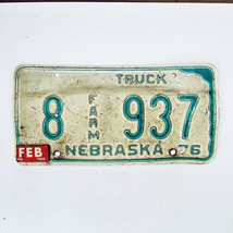 1984 United States Nebraska Hall County Farm Truck License Plate 8 937 - $18.80