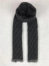 Vintage Authentic Fendi Scarf Muffler Wool Cashmere Nova Check Classic Wrap Wint - £95.12 GBP