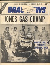 Drag News 2/24/1968-Jones Gas Champ cover-1968 Drag News-Vol.13 #36-VF - £39.93 GBP
