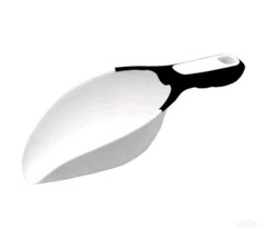 New Black &amp; White Cooking Concepts Ice Scoop 8-1/2&quot; Long Soft Grip Handle - £6.07 GBP