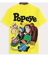 Men’s Yellow Popeye Spinach Short Sleeve T Shirt Size 2XL - $20.34 CAD
