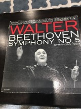 Bruno Walter: Beethoven Symphony no. 5 &amp; no. 4 Album RARE - £188.04 GBP