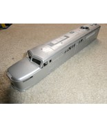 MTH O Scale Sample Undecorated Silver Diesel Locomotive Body Shell 16" Long - $34.65