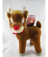 Vintage Rudolph The Red Nose Reindeer by Applause Mint With Tags 10&quot; - $10.60