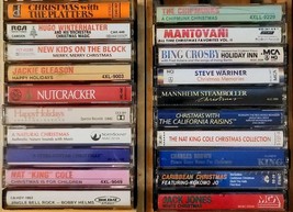 Vintage Christmas Cassette Tapes Disney Bing Crosby Nat King Cole and More! - £2.24 GBP