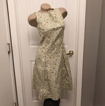 Vintage floral chic sleeveless dress size 7 - $146.21 MXN
