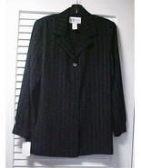 Darue Black/White Pin Stripe Button Down Shirt/Jacket #900-538…Size 8 NEW - £14.67 GBP
