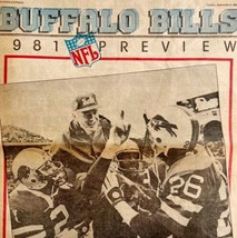 Buffalo Bills 1981 Preview Courier Express Newspaper Football Memorabili... - $39.99