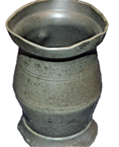 Small Antique Pewter Measuring Cup, ½ Gill, 2 small lips - £11.71 GBP