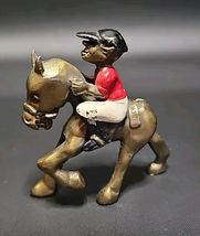 AB1 Kronheim &amp; Oldenbusch 1930s Bronze K&amp;O Co Horse &amp; Jockey Marked New ... - $52.99