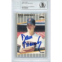 Dave Dravecky San Francisco Giants Auto 1989 Fleer Beckett BGS On-Card Autograph - £63.28 GBP