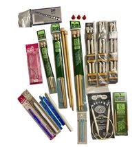 Lot Knitting Needles Crochet Hooks Knit Gauge Boye Susan Bates Lion Teac... - $452.20 MXN