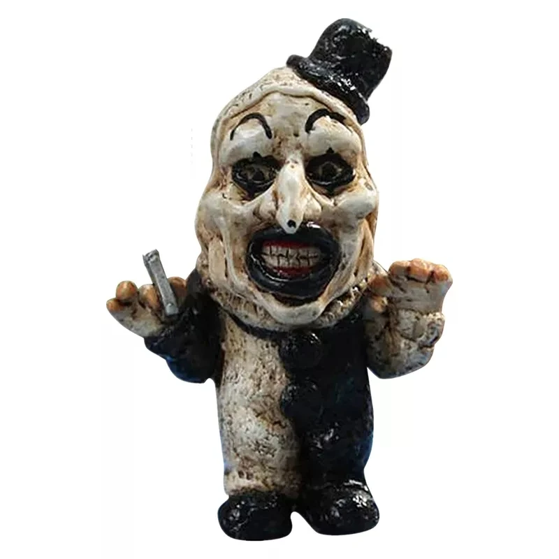 Scary Ghost Halloween Pumpkin Statue Horror Movie Villain Ugly Garden Gnomes - £14.90 GBP