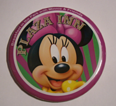 Breakfast in the Park with Minnie &amp; Friends PLAZA INN Button - £6.37 GBP