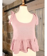 Pacsun L.A. Hearts Pink Halter Crop Top Linen Blend Size XS - $34.40 CAD