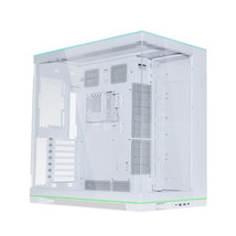 LIAN LI O11DERGBW O11 EVO RGB White Aluminum / Steel / Tempered Glass AT... - $310.23