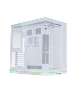LIAN LI O11DERGBW O11 EVO RGB White Aluminum / Steel / Tempered Glass AT... - $310.23