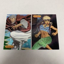 1993 Majestic Legacy the Protector D1&amp;D2 Dyna Etch Foil Chase Lot of 2 C... - $200.68 MXN