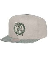 Mitchell and Ness NBA Boston Celtics White Oatmeal Heather Snapback Hat ... - $45.99