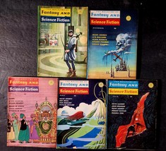 THE MAGAZINE OF FANTASY &amp; SCIENCE FICTION 1967~68 LOT 5 ISAAC ASIMOV,BEN... - $17.35
