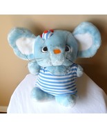 SANRIO Mouse Plush 1986&quot; Vintage 11&quot; Tall Blue Striped w/cap Hard To Find!! - £46.19 GBP