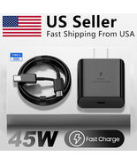 45W USB-C Super Fast Wall Charger + Cable For Samsung Galaxy S23 S22 S21 U Plus - £14.15 GBP