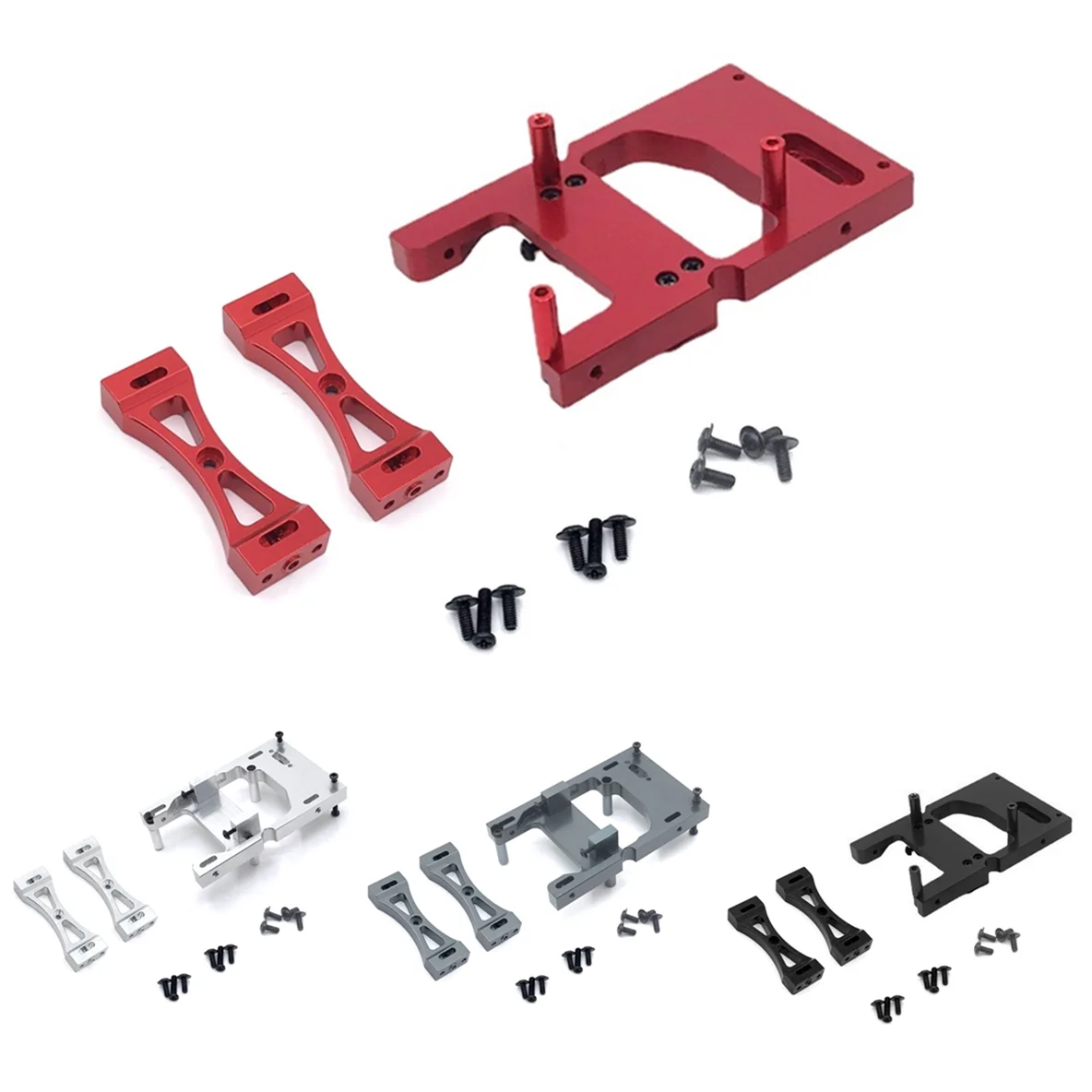 WPL C14 C24 B14 B24 MN D90 MN99S Metal Servo Mount Bracket Beam Crossbeam Set RC - £11.70 GBP