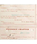 Freemason Meeting 1915 Masonic Hall Teconnet Chapter Invitation Postcard... - €27,90 EUR