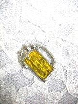 REALISTIC BEER MUG w YELLOW COLOR INLAY USA PEWTER PENDANT ON ADJ CORD N... - $11.99