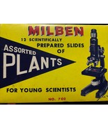 Milben Prepared Slides - ASSORTED PLANTS No. 702 Vintage 12 slides - $17.57 CAD