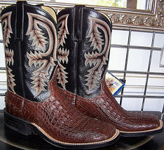 Anderson Bean Sportrust Caiman Crocodile Alligator Cowboy Boots 8.5C Lad... - $875.00