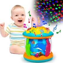 Baby Toys 6 To 12 Months 4 In 1 Musical Projector Rotating Tummy Time Learning L - £36.76 GBP