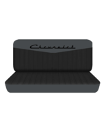 Fits 1955-1962 Chevy Bel Air sedan 4door Rear bench seat covers black ch... - $84.74