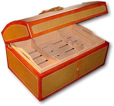 Royal Jamaican Gold Rattan Humidor - £219.82 GBP