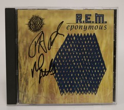 Mike Mills &amp; Peter Buck Signed Autographed &quot;Eponymous&quot; R.E.M. Music CD COA Holos - £63.94 GBP