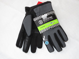 Isotoner Signature Mens THERMAflex SmarTouch Tech Stretch Gloves L A60063 blk gr - £20.52 GBP
