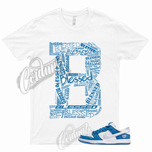 Dunk Low SB One Block At A Time T Shirt to Match Deep Royal 1 White BLESSED - £18.10 GBP+