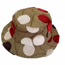 Poupa Litza Recycled Tapestry Canvas Fuzzy Circle Pattern Bucket Hat - £66.19 GBP
