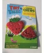 Tiny Tales Loofah Chews 2Pk Small Animal Toys Watermelon/Strawberry - £6.97 GBP
