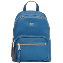 New DKNY Maxine Backpack Leather Light Midnight Blue - £74.32 GBP