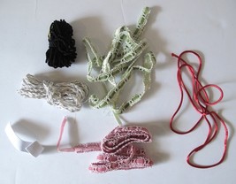 Ribbon Remnants (5) Assortment of colors, patterns, lengths. widths and ... - $4.54