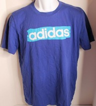 Adidas Men&#39;s E Lin Brush T shirt Multi Sports (DV3052) Active Blue sz M - £7.75 GBP