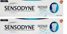 2 X Sensodyne Sensitive Toothpaste Repair &amp; Protect 100 gm FREE SHIP - $22.53